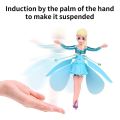 Elsa Toy Frozen Princess Fairy Magical Flying Suspended Control Colorful Lights Flying Dolls Girls Toys for Birthday Gift. 