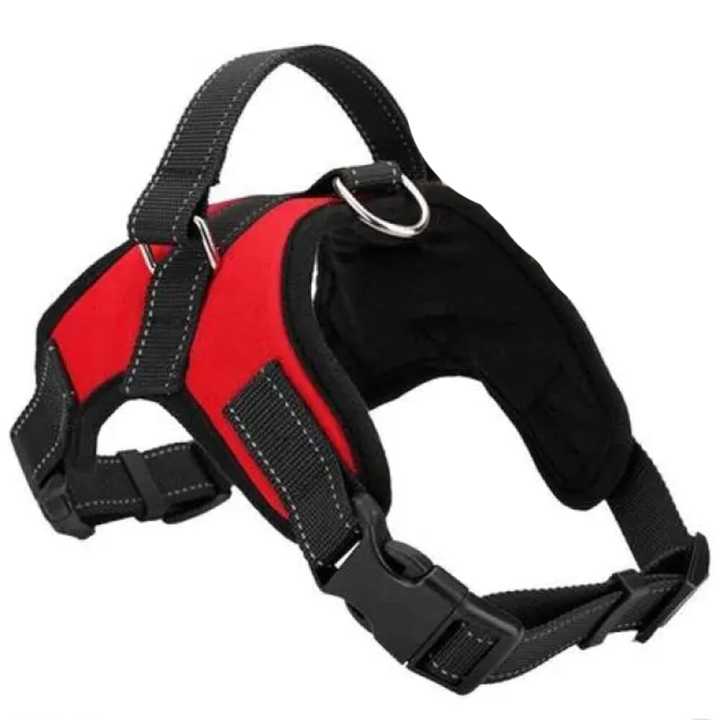 Heavy Duty Dog Pet Harness Collar Adjustable and Soft Chest Belt (XL)