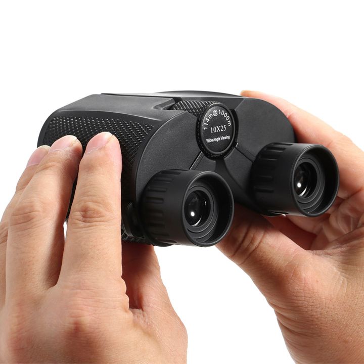10x25 Compact Binocular High Powered BaK4 Prism Outdoor Telescope Pocket Scope binoculars for hunting Camping Travel Gift