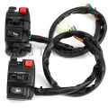 Motorcycle Handlebar Switch Assembly Multi-function Left Turn Horn Start Choke Starter Switch For 7/8" 22mm ATV Quad Bike. 