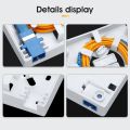 2 Ports FTTH Fiber Optic Termination Box 2 channels fiber socket 2 core splitter. 