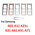 Sim Card Tray Slot For Samsung Galaxy A01 A11 A21s A31 A41 A51 A71 4G 5G Phone SIM Micro SD Card Chip Drawer Holder. 