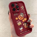 Phone Case For Oppo A16 A17 A53 A55 A18 A38 A76 A74 A12 A54s A1k A77 A95 A3s A5s A16s A31 A52 A16K A96 A17k A9 A16E A77s Back Cover Crayon shin-chan Chinese New Year Dragon Year Lucky Bag Cartoon Cute Soft New Design Silicone. 