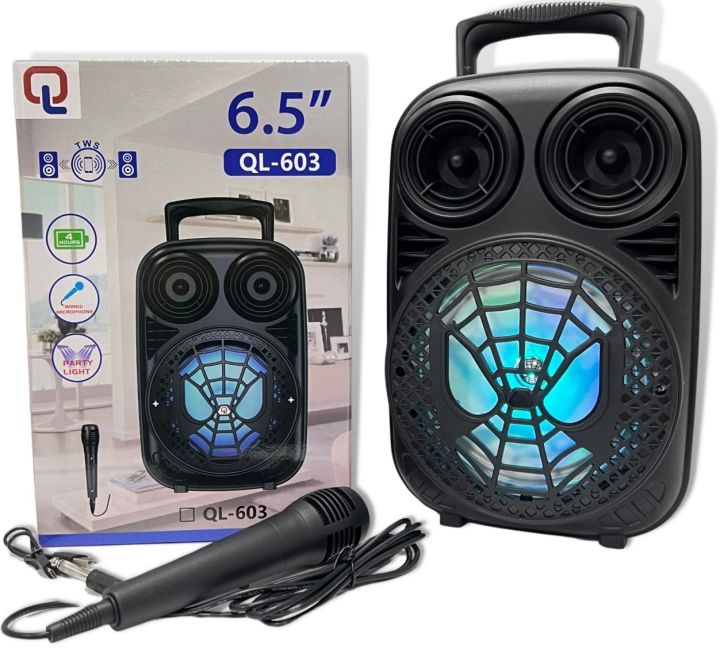 QL 603/Karaoke Speaker/Party Box/Bluetooth/Mic