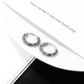 Qingwen personality hip-hop style stainless steel earrings irings titanium steel earrings for men earings men's accessories ring korean airrings punk hikaw for boys black cross. 