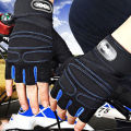 【Footprint】 Gym Gloves For Men Women Fitness Weight Lifting Wristband Gloves Body Building Training Sports Exercise Cycling Glove Shockproof. 