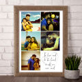 A4 Size photo frame- Gold Dot frame 5 photos -4. 