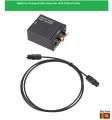 Audio Converter with Optical Cable Digital To Analog. 