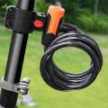 Bike Lock Cable with Key Heavy Duty Bikes Accessories for Doors Gate 0.6m. 