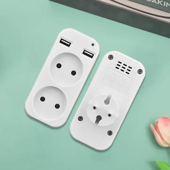 1pcs%20European%20Plug%20Conversion%20Plug%20Multifunctional%20Socket%20Portable%20Dual%20Usb%20Port%20German%20French%20Socket%20-%20Image%203