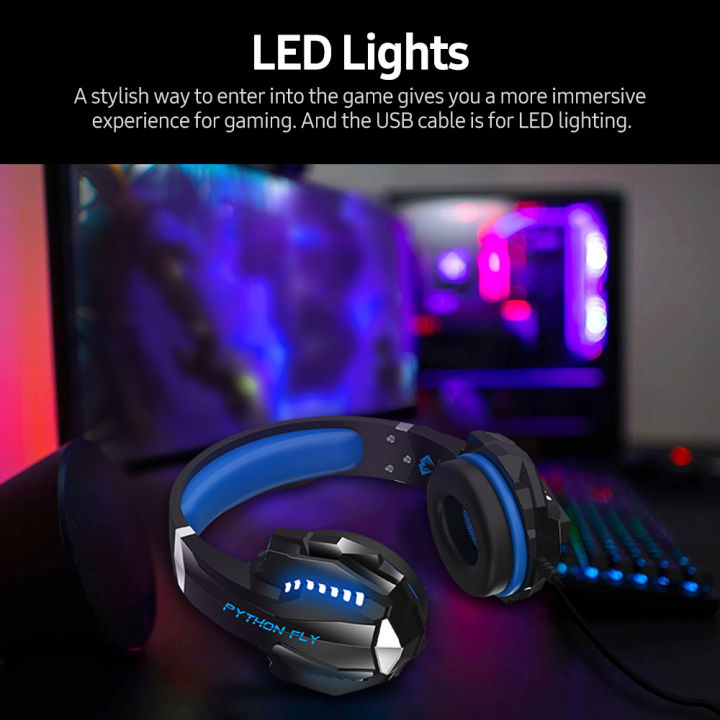 Python%20Fly%20G9000pro%20Gaming%20Headset%20with%20Noise%20Isolating%20120-degree%20Adjustable%20Mic%2040mm%20Driver%20Unit%20Wide%20Compatibility%20Purple%20-%20Image%208