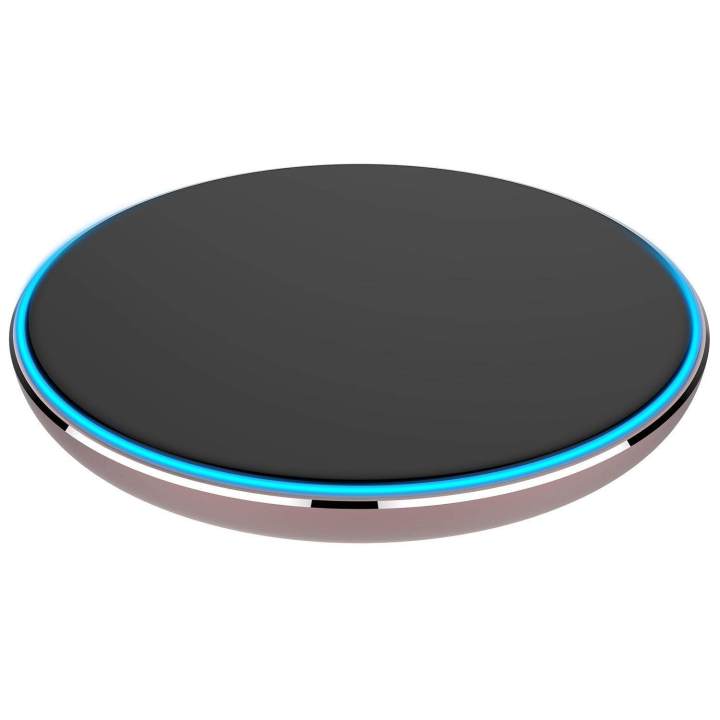 Portable New Generation Ultra Thin Metal Round Shape Qi Wireless Charger Charging Pad