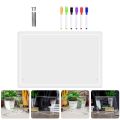 Office Desk Clear Acrylic Writing Board Tabletop Memo Message Daily Planner Board Practice Whiteboard. 