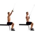 Home Gym Fitness Pulley Cable System Lifting Machine Triceps Rope Weight Workout. 