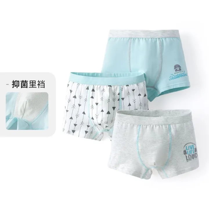 Ying%20Bo%20Lun%20Children's%20Underwear%20Men's%20High-Cotton%20Boxer%20Shorts%20for%20Middle%20and%20Big%20Children%20Child%20Student%20Summer%20Thin%203%20Pairs/pack%20-%20Image%209
