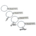 Drive safe handsome I love you trucker key ring gift for husband boys. 