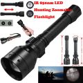 T50 Infrared IR 850nm Night Vision LED Tactical Flashlight Zoom IPX4 Waterproof Torch Zoomable Night Vision Hunting Lantern. 
