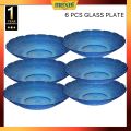 6Pcs Glass Plate Color. 