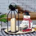2 Set Candle Lantern Black Decorative Lanterns with Flickering LED Christmas Halloween Gift. 