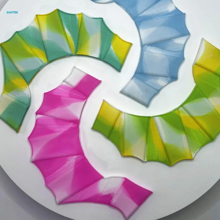 1%20Pair%20Hand%20Swimming%20Fins%20Silicone%20Frog%20Flippers%20for%20Snorkeling%20Surfing%20Men%20Cyan%20L%20-%20Image%202