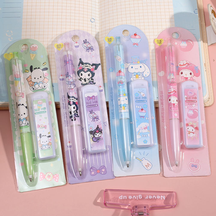 0.5Mm%20Sanrio%20Mechanical%20Pencil%20Lead%20Set%20Kawaii%20Anime%20Kuromi%20My%20Melody%20Cute%20Students%20Stationery%20Gifts%20Random%20Color%20-%20Image%202