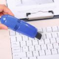 HelloWorld Keyboard Cleaner Strong Suction Portable Mini USB Vacuum Handheld Keyboard Dusting Brush for Computer. 