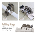 2PCS 0-90-180 Degree Self-Locking Folding Hinge Table Legs Folding. 