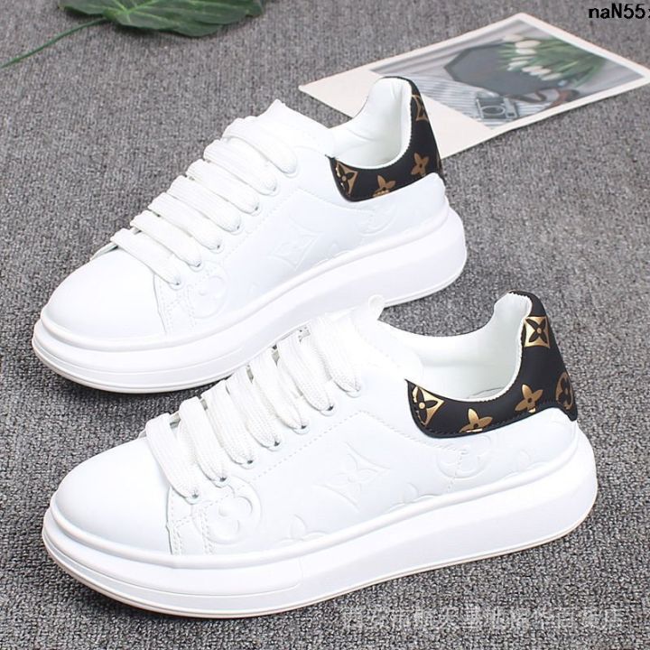 Hot-Selling Floral-Print College Men and Women Niche Trendy Easy Wear Shoes Sports Versatile Style McQueen Student Couple Leisure Design 、