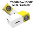 Projector YG300 Pro LED Mini Projector 1080P Full HD Supported HD/M USB AV TF PS4 Portable Home Media Player. 