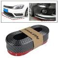 CARBON FIBER Look Car Body Kit Bumper Lip Side Skirt Rubber Edge Decorative Protector Trim 3M. 