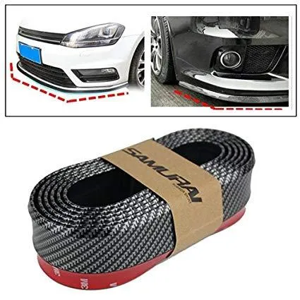CARBON%20FIBER%20Look%20Car%20Body%20Kit%20Bumper%20Lip%20Side%20Skirt%20Rubber%20Edge%20Decorative%20Protector%20Trim%203M%20-%20Image%203
