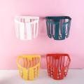 Punch-free Decorative Lightweight Plastic for Toilet Round Paper Storage Box Tissue Basket Paper Holders Roll Paper Rack. 