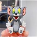 TERA 13 Kids Keychain For Girls 2 Piece Cartoon Keychain For Boys Return Gifts Keychain For Kids Cute Orenge And Grey Color  Tom and Jerry key chain| Pack of 2 |Gift item  Mixed Cartoon Silica gel Keychain Backpack DIY Pendant. 