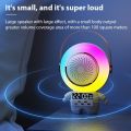 X64 Mini Karaoke Machine: Compact Astronaut-Shaped Bluetooth Speaker and Microphone Set - A Portable Party Companion with LED Color Light. 