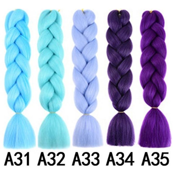 24%20inch%20Jumbo%20Braids%20Long%20Straight%20Jumbo%20Synthetic%20Braiding%20Hair%20for%20Women%20Cotton%20Crochet%20Blonde%20Pink%20Hair%20Extensions%20Kanekalo%20-%20Image%209