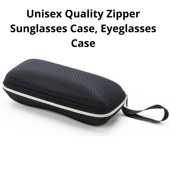 thumbnail image 2 of Large Zippered Hard Case For Eyeglasses & Sunglasses – EVA Foam, Belt Clip, Fits Oakley, Ray-Ban & More 2 of 11