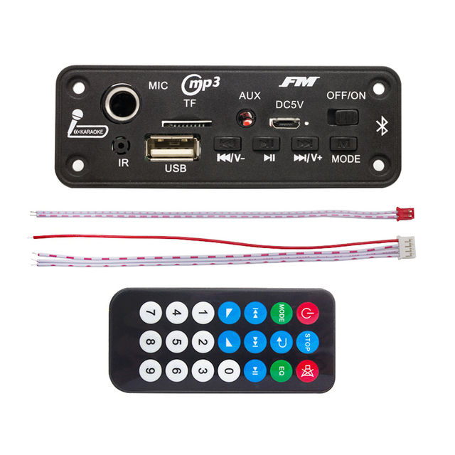 Dc%205v%20Bluetooth%205.0%20Mp3%20Decoder%20Board%2010w%20Amplifier%20Mp3%20Player%20Support%20Call%20Recording%203.5mm%20Usb%20Tf%20Fm%20For%20Module%20Car%20Speaker%20-%20Image%204