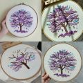 Tree Wall Hnging Embroidery Hoop Art Hand Embroidery Finished Art Customized Housewarming Gift Idea Landscape Modern Decor Wall Hanging. 