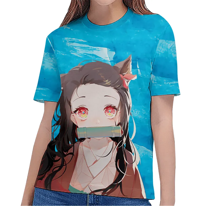 Kids Baby Girls Boys Demon Slayer T-Shirts Short Sleeve Cartoon Casual Tops Tees Children's 3D Printing O-Neck Fashion T Shirts – Buy The Best Products In The Online Store - Foto 4