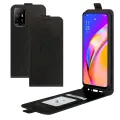 For OPPO A94 5G / F19 Pro+ 5G / Reno5 Z R64 Texture Single Vertical Flip Leather Protective Case with Card Slots Photo Frame(Black). 