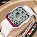 Sanda Fashion Men's Watches 50M Waterproof Sports Casual  Wristwatch for Male Clock Relogios Masculino 6052. 