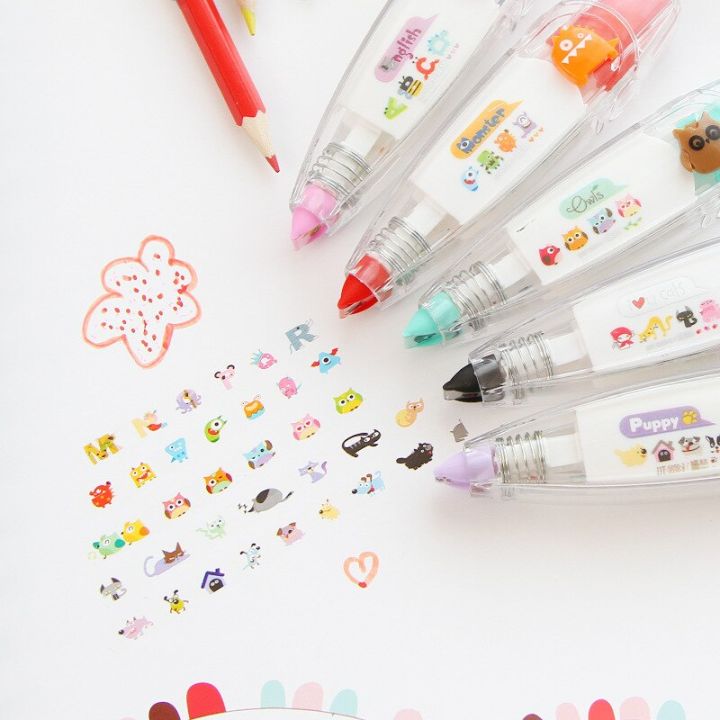 F562%20Escolar%20Cute%20Tape%20School%20Correction%20Adhesive%20Material%20Supplies%20Tapes%20Stationery%20Office%20Lace%20Animal%20Papeleria%20Masking(Random%20Design)%20-%20Image%206