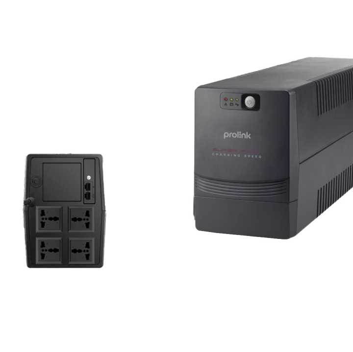 PROLiNK PRO1201SFC 1200VA Super-Fast Charging UPS with AVR/ 4x Universal Output Sockets