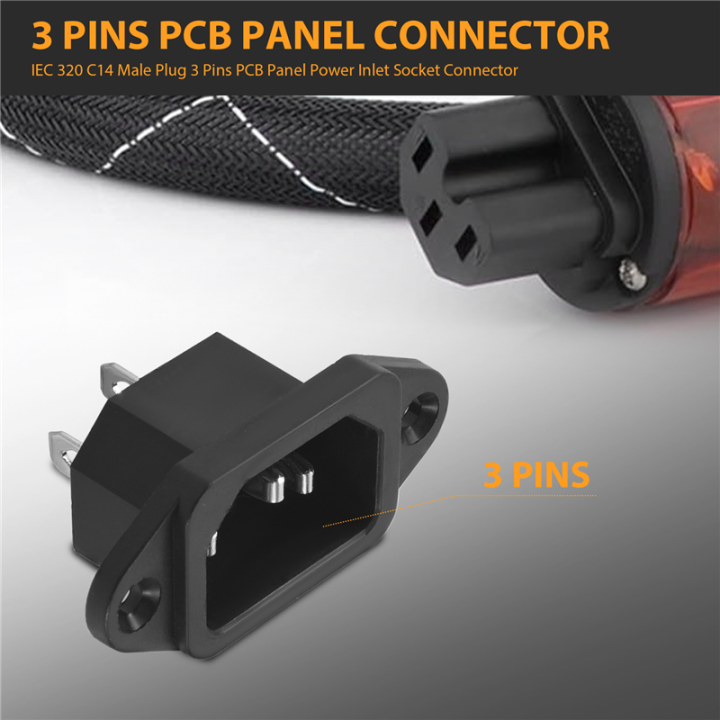 IEC%20320%20C14%20Male%20Plug%203%20Pins%20PCB%20Panel%20Inlet%20Socket%20Connector%20-%20Image%205