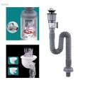 Bathroom Sink Drain Set Universal Drainage Pipe for Kitchen Sink Basin Hotel. 