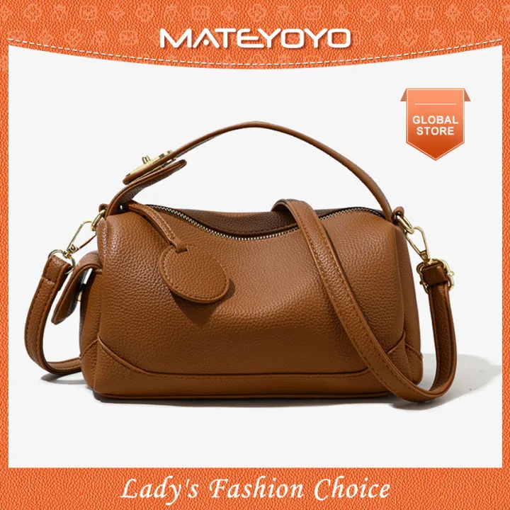 MATEYOYO Women's Shoulder Bag Pillow Bag Fashion Handbag Cross-body Bag Messenger Bag Litchi Pattern Design Large Capacity Adjustable Shoulder Straps PU Leather