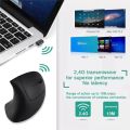 Vertical 2.4GHz Wireless Bluetooth Ergonomic Vertical Mouse Plug and Play USB DPI Switching Silent Holding Mouse. 
