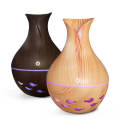 230ml Follower vase Humidifier Changing LED Light Aroma Diffuser Aromatherapy Wood Grain Car Aroma Diffusor for Bedroom Home Office. 