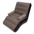 Inflatable Sofa Flocking Surface Blow Up Sofa Chair S Shaped for Office for Travel. 