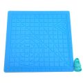 3D Printing Pen Silicone Design Mat,Foldable 3D-Pen Mat Professional Flexible with Basic Templates Finger Caps Easy Install. 